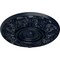 Ekena Millwork Whitman Ceiling Medallion (For Canopies up to 3 3/4"), Hand-Painted Midnight Dream, 13"OD x 1 3/8"P CM13WHMDF - alternate 2